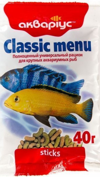 Акваріус 40г Класик-меню палочки цихліда