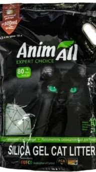 Наповнювач Сілікагель ANIMALL Зеленый изумруд 10л+0.5л