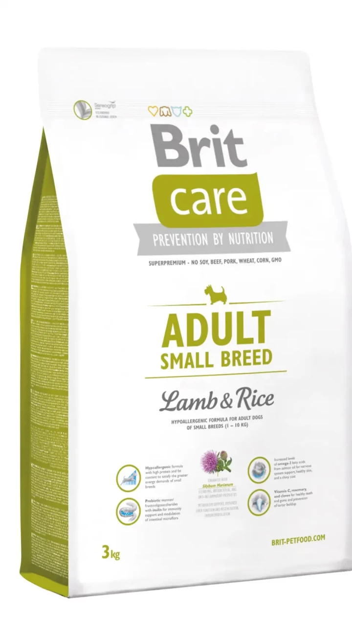 Brit Care Adult Small Breed Lamb&Rise 3 kg