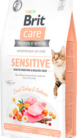 Brit Care Cat GF Sensitive HDigestion & Delicate Taste, (7) (для вибагливих котів)