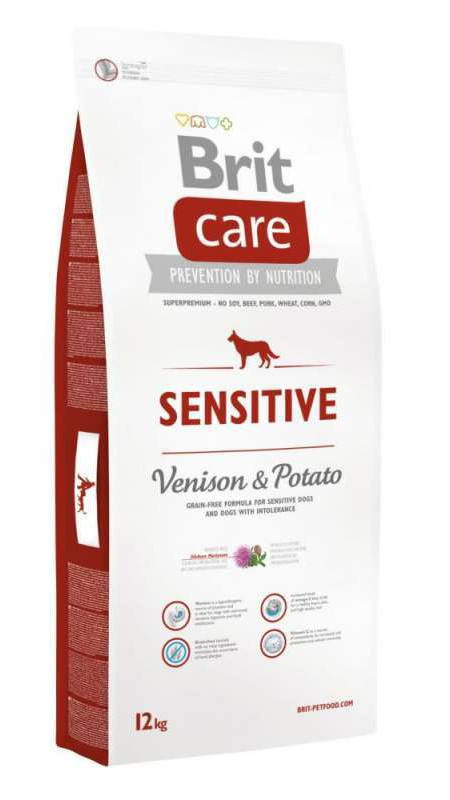 Brit Care Sensitive Venison & Potato (12) (д/взр. соб. всех пород с олениной)