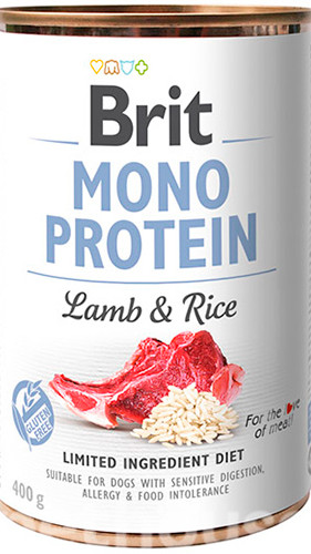 Brit Mono Protein Dog k 400 g с ягненком и темным рисом