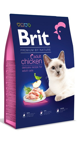 Brit Premium by Nature Cat Adult Chicken (8) (д/дорослих котів з куркою)