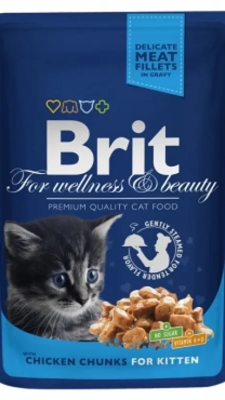 Brit Premium Cat pouch 100 g курица д/котят