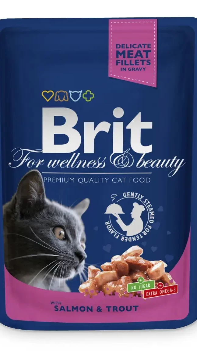 Brit Premium Cat pouch 100 g лос.форель