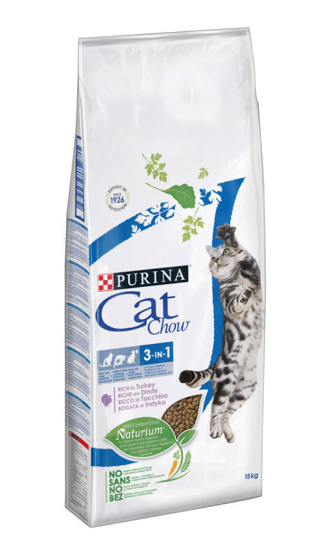 Cat Chow Feline 3 в 1.Сух 15 кг