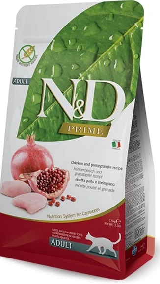 Фарміна кет сух N&D Grain Free PRIME CHICKEN & POMEGRANATE NEUTERED ADULT (1,5) 30467