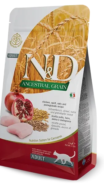 Фарміна кет сух N&D Low Grain CHIKEN & POMEGRANATE ADULT (10) 24909
