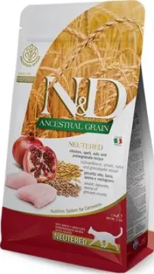 Фарміна кет сух N&D Low Grain NEUTERED CHIKEN ADULT (10) 31341