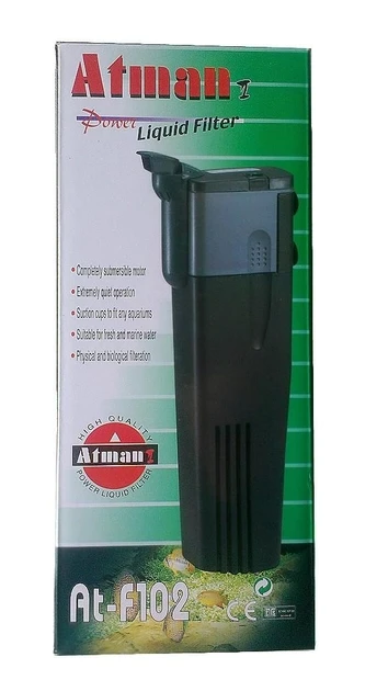 Фільтр внутрішній  AT-F102 8 Вт, 500 л/час на акваріум до 100 л, Atman