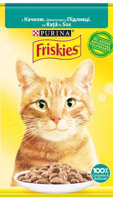 Friskies.З качкою.