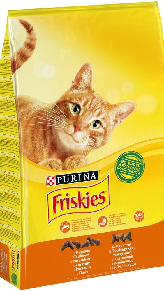 Friskies.З яловичиною,куркою,овочами 10 кг