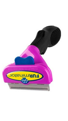 FURminator фіолетовий 66*5 мм з КНОПКОЮ для короткошерсних котів Китай