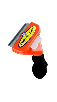 FURminator125*8мм з КНОПКОЮ  д/соб. довг.шерсть червоний Китай