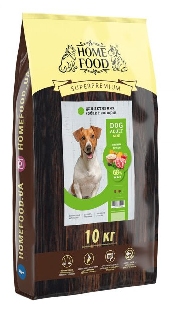 HF DOG ADULT MINI Для активних собак і юніорів *Ягня з рисом* 10 кг