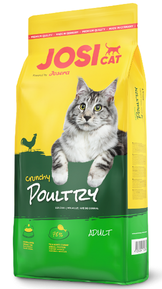 JosiCat Crunchy Poultry (10),  сухий ком для котів.