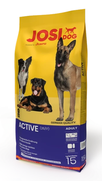 JosiDog Аctive (15). Повноцінний корм для активних дорослих собак.