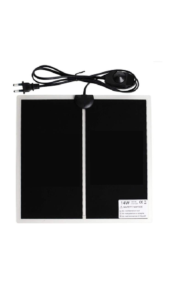 Килимок теплий для рептилій 7W 14*28 см