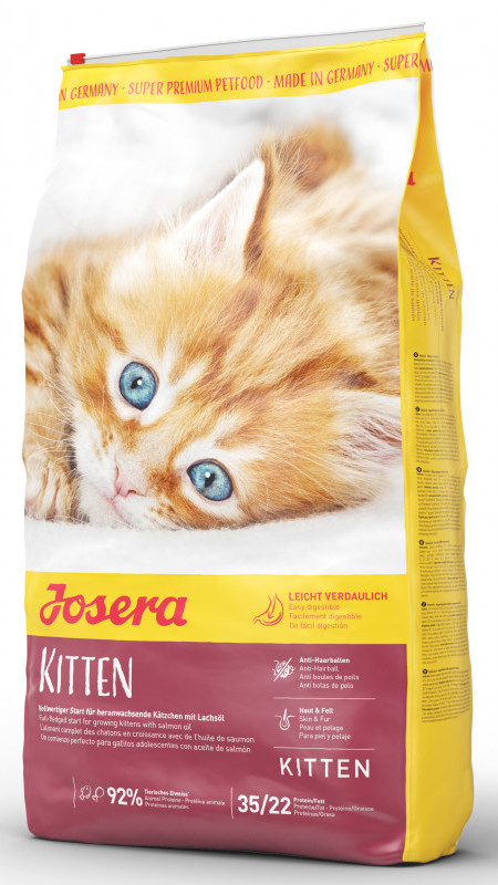 Josera Kitten (10), Повноцінний корм для кошенят та дорослих вагітних та лактуючих кішок.