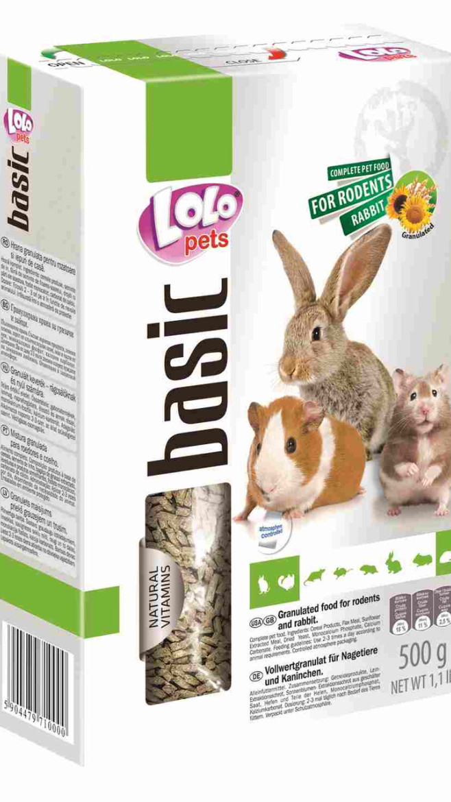 Корм для гризунів в гранулах  500 гр "Lolopets"71000