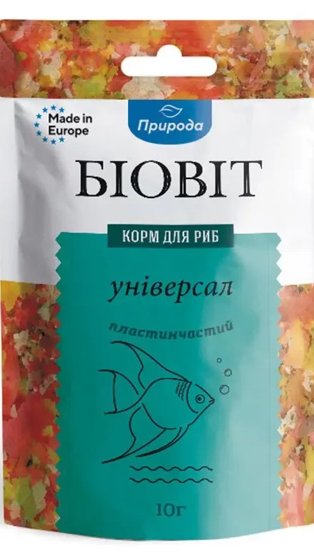 Корм для риб Біовіт Універсал, пластинчатий 10 г