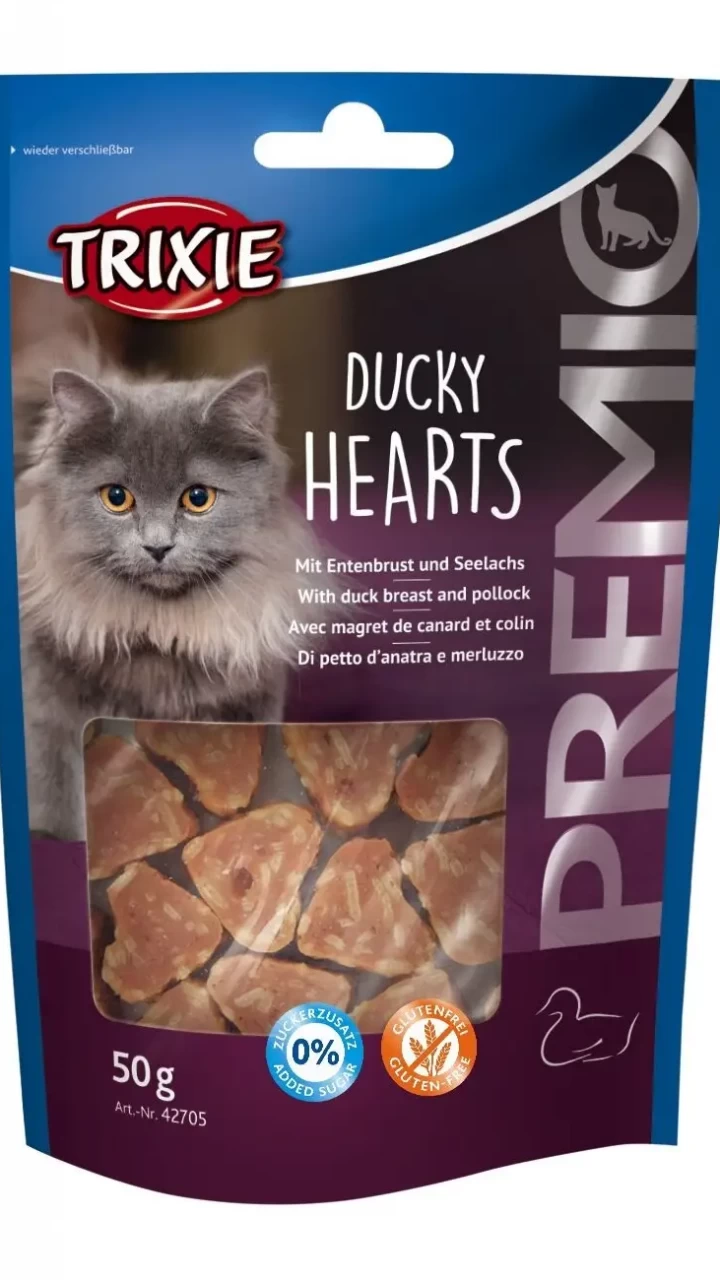Лаком. д/кош. "PREMIO Hearts" утк/минтай 50гр