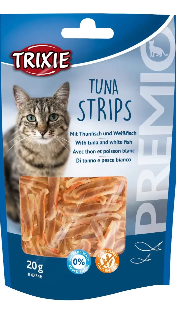 Лаком. д/кот."PREMIO Tuna Strips"20г