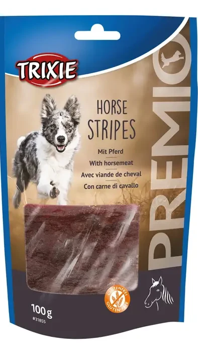 Ласощі для собак"Horse Stripes" з конинею11см 100гр