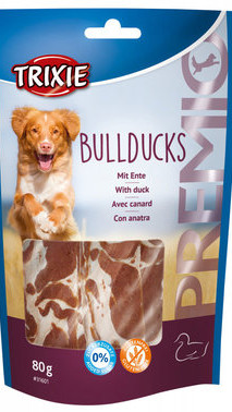 Ласощі для собак"PREMIO Bullducks" з м'ясом качки 80г