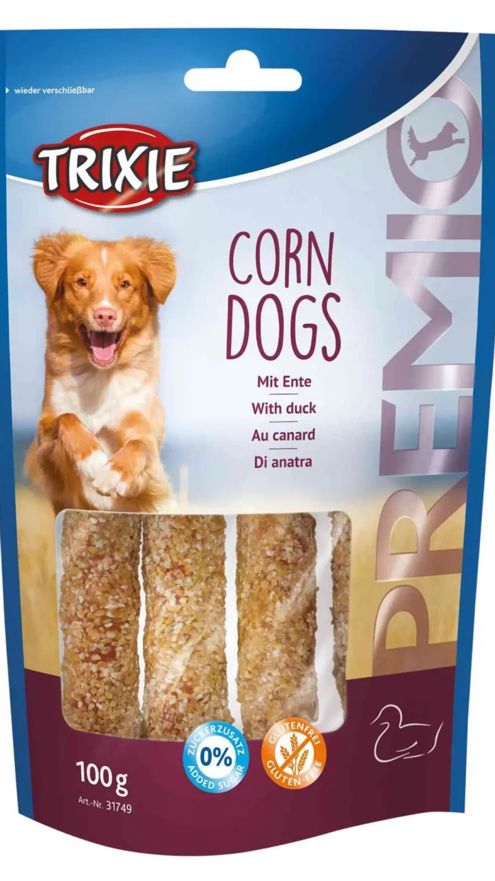 Лаком д/соб."PREMIO Corn Dogs" утка 100гр
