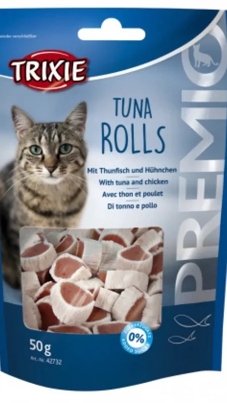 Ласощі для котів "PREMIO Tuna Rolls" тунець 50гр
