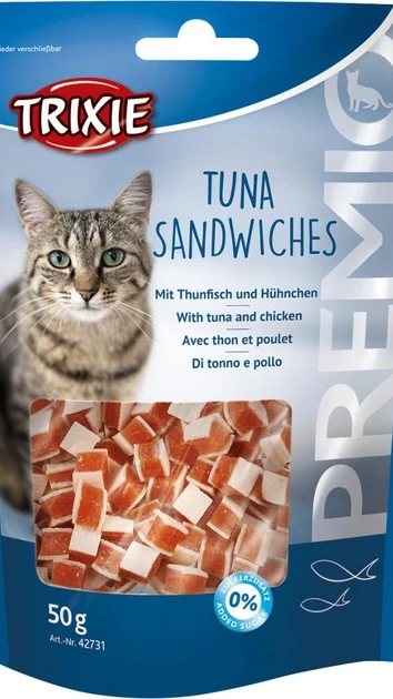 Ласощі д/кіш. PREMIO Tuna Sandwiches тунець 50 гр