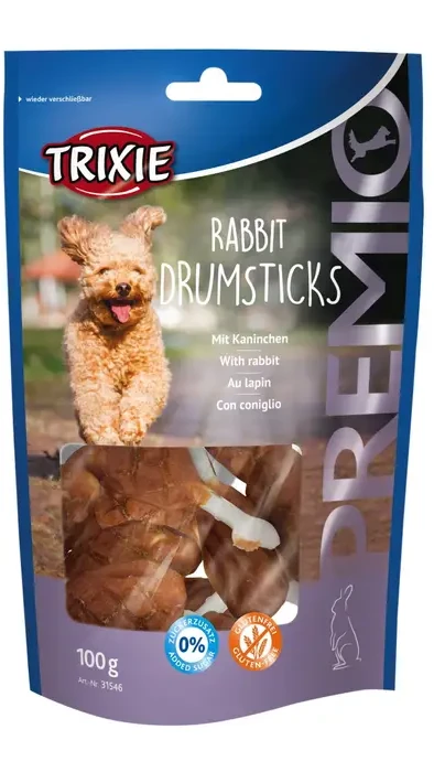 Ласощі для собак "PREMIO Rabbit Drumsticks" кролик 100гр/8шт