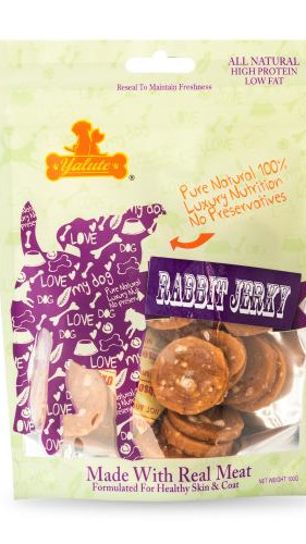 Ласощі Yalute для собак Rabbit and Banana Chips кролик і банан 100г