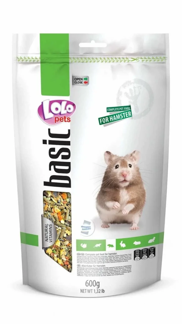 Lolopets DOUPACK для хом'яків корм 600гр