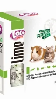 Мінеральний камінь для гризунів попкорн 45г "Lolopets"71060