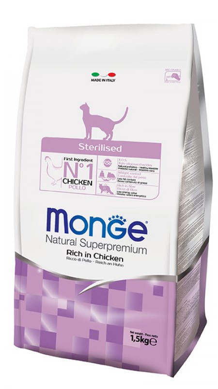 MONGE CAT  Sterilised 1.5 кг