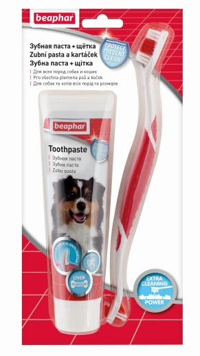 Зубная паста Beaphar Toothpaste со вкусом печени для собак и кошек 100 г