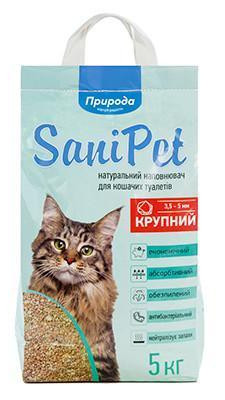 Наповнювач бентонітовий SANI PET крупний 5 кг