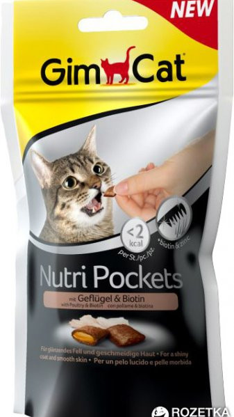 Nutri Pocket Птица+Биотин 60 г кошк.