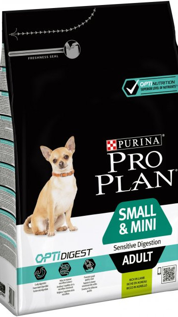 ProPlan Small&Mini Sens.digestion. З ягням. Для соб. малих порід з чутл.травл., сух.  4х3кг