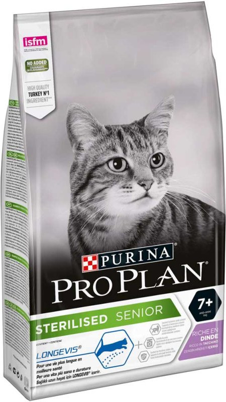 Proplan Sterilized Snr.З індичкою.Для кастрованих котів старше 7 років.Сух 1,5 кг