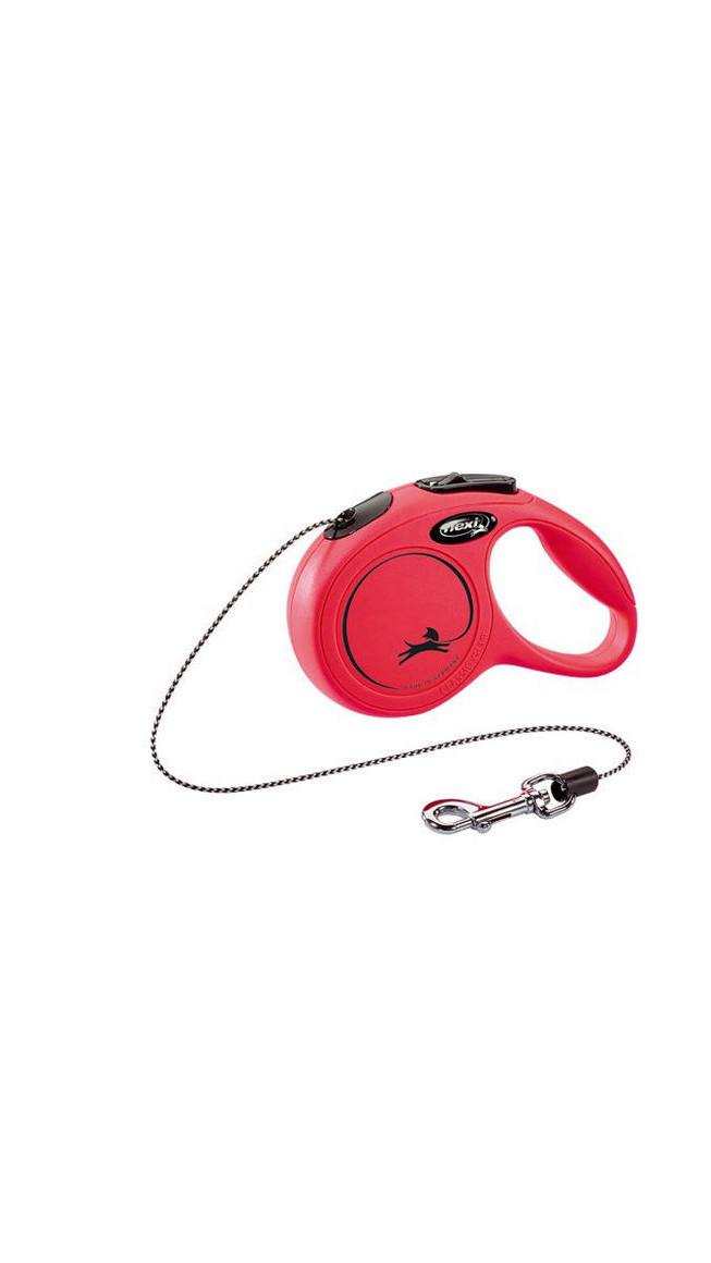 Рулетка Flexi NEW CLASSIC XS 3m/8kg (трос) червона
