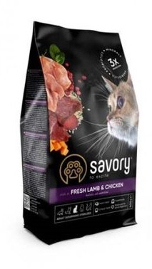 Savory Adult Cat Steril Fresh Lamb & Chicken (8)