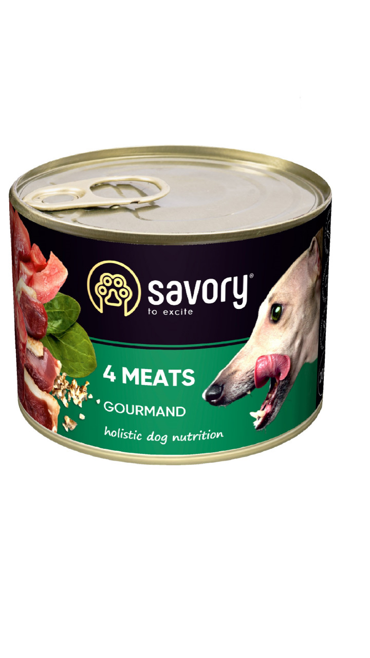 Savory Dog Gourmand 4 види м'яса 200 гр