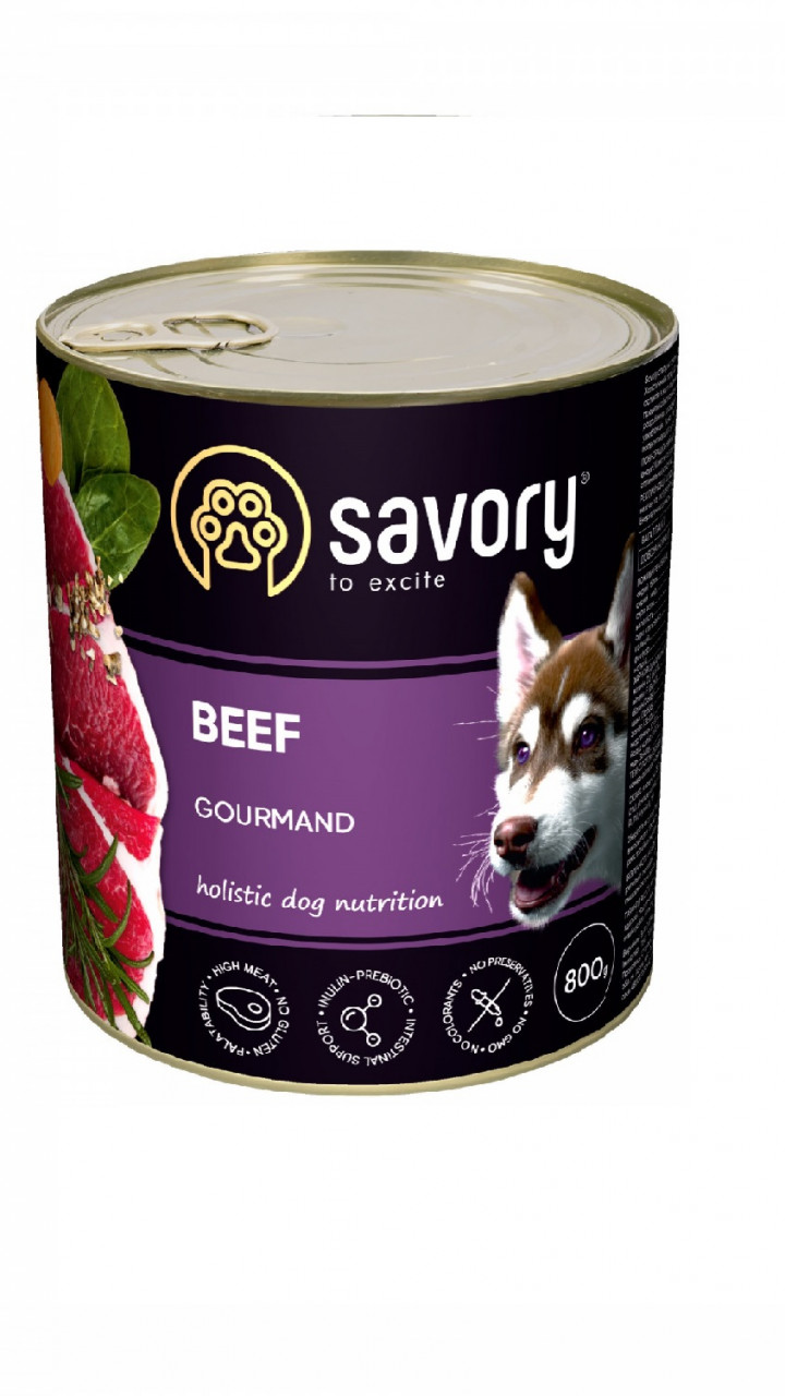 Savory Dog Gourmand яловичина 800 гр