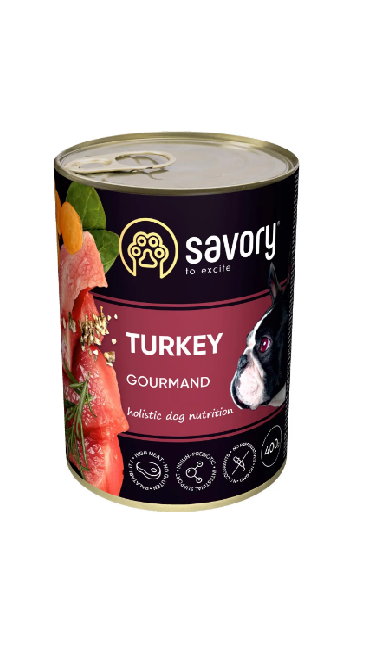 Savory Dog Gourmand індичка 400 гр