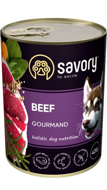 Savory Dog Gourmand яловичина 400 гр