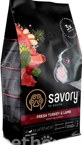 Savory Small Breed in Fresh Turkey&Lamb 1kg