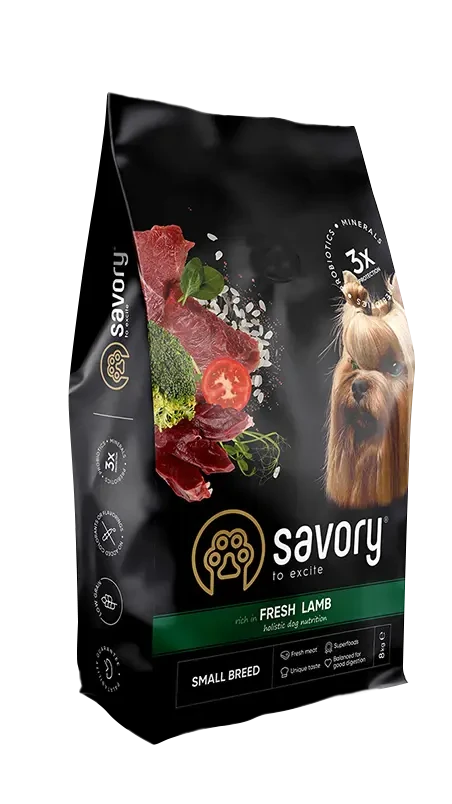 Savory Small Breeds rich in Fresh Lamb 1kg